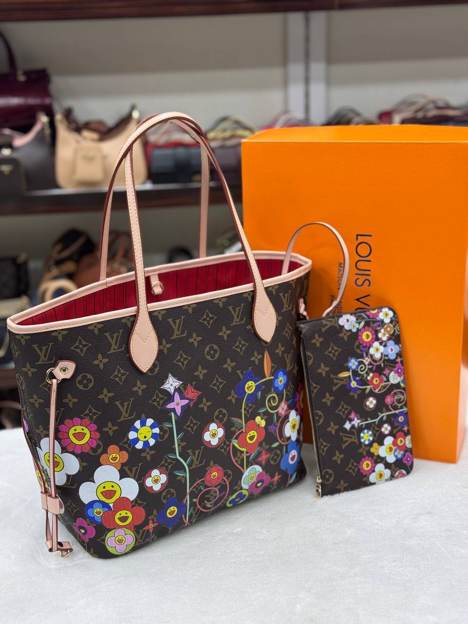 LVS - Neverfull Medium Pumpkin