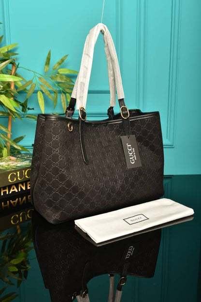 GG - Emblem Medium Tote Bag Suede