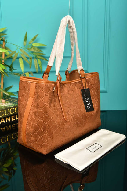 GG - Emblem Medium Tote Bag Suede