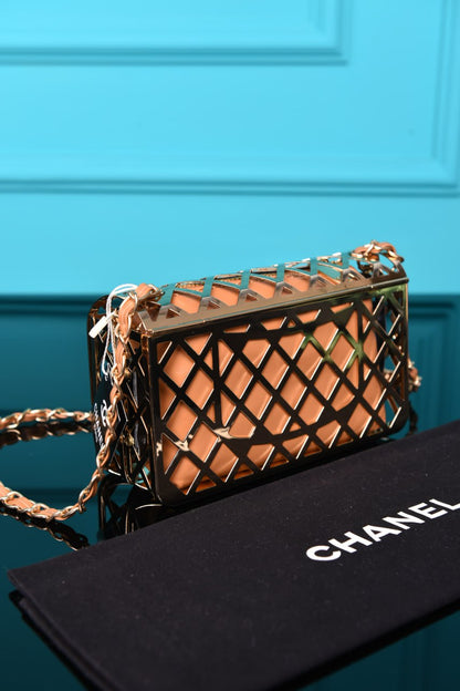 Chnl -Mini Cage Flap with Pouch