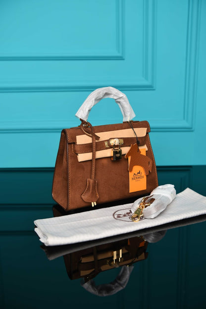 HRMS-  Kelly 22 Bag in Suede