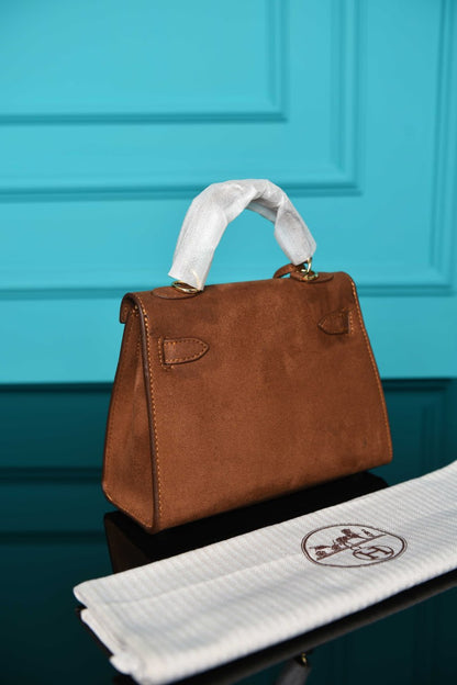 HRMS-  Kelly 22 Bag in Suede