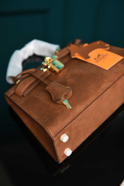 HRMS-  Kelly 22 Bag in Suede