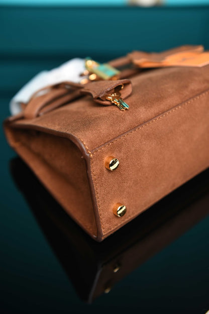 HRMS-  Kelly 22 Bag in Suede
