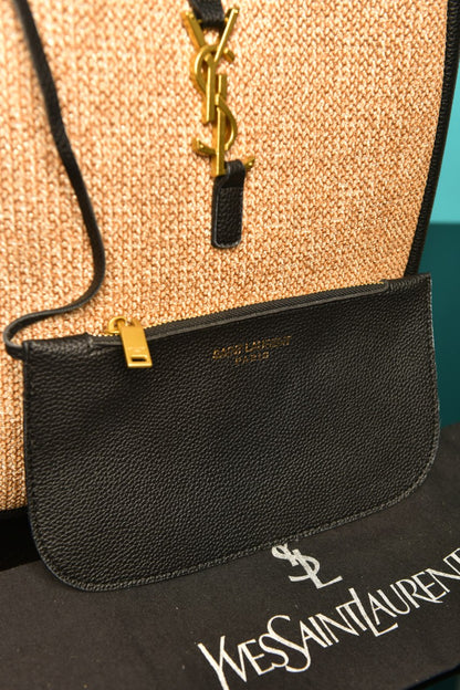 YSI - Le 5 A 7 Supple Small in Raffia and Leather