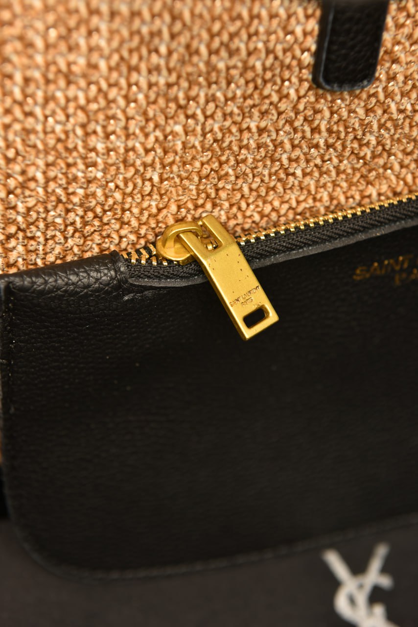 YSI - Le 5 A 7 Supple Small in Raffia and Leather
