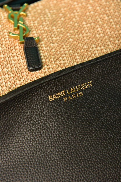 YSI - Le 5 A 7 Supple Small in Raffia and Leather