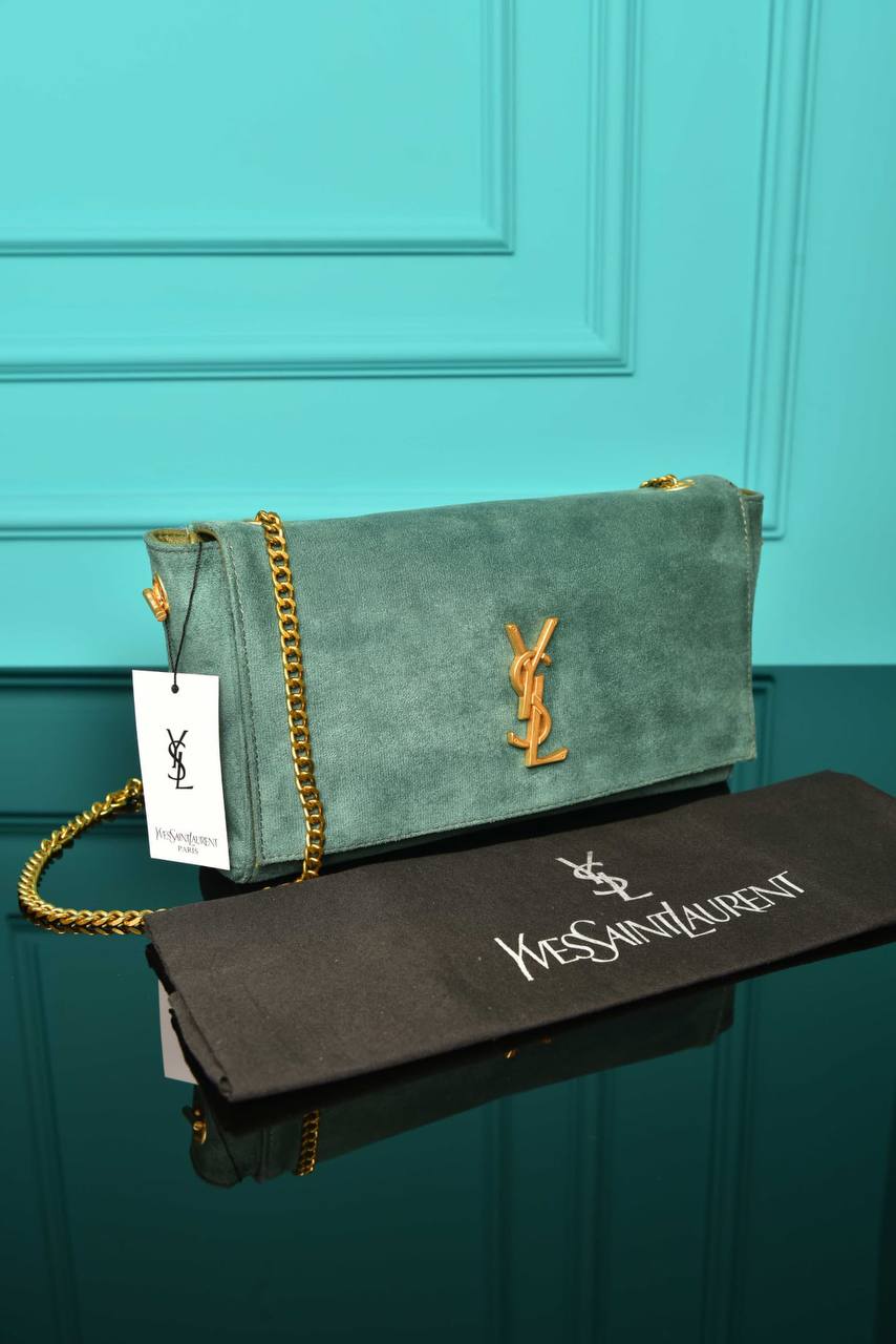 YSI - Medium Reversible Kate Flap Bag Suede