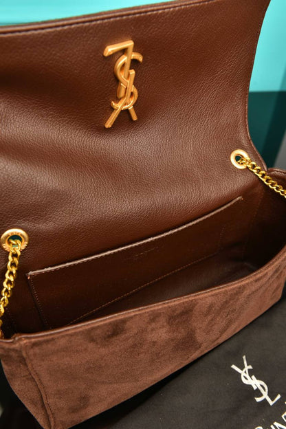YSI - Medium Reversible Kate Flap Bag Suede