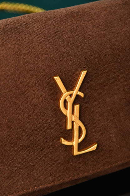 YSI - Medium Reversible Kate Flap Bag Suede