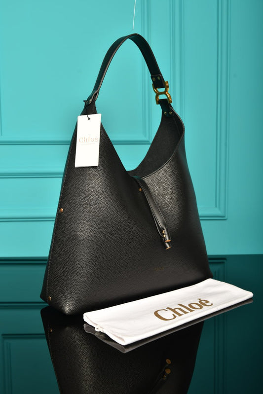 CLE -  Marcie Hobo Bag in Grained Leather
