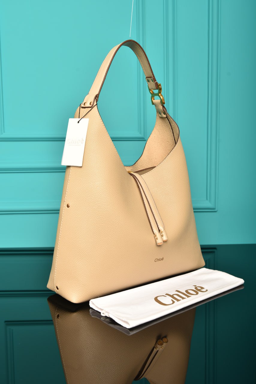 CLE -  Marcie Hobo Bag in Grained Leather