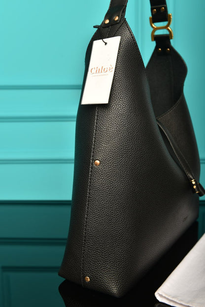 CLE -  Marcie Hobo Bag in Grained Leather