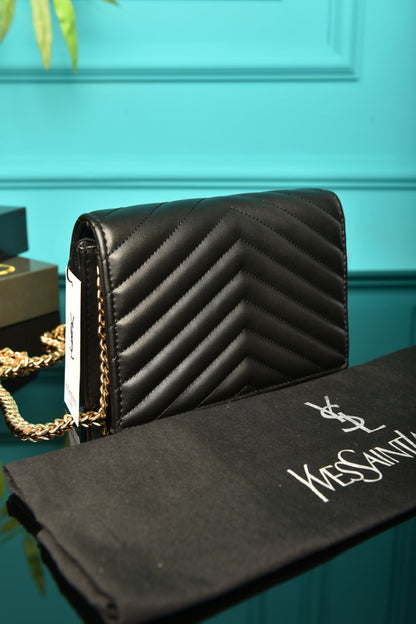 YSI-Cassandre Leather Wallet on Chain