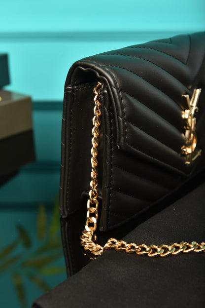 YSI-Cassandre Leather Wallet on Chain